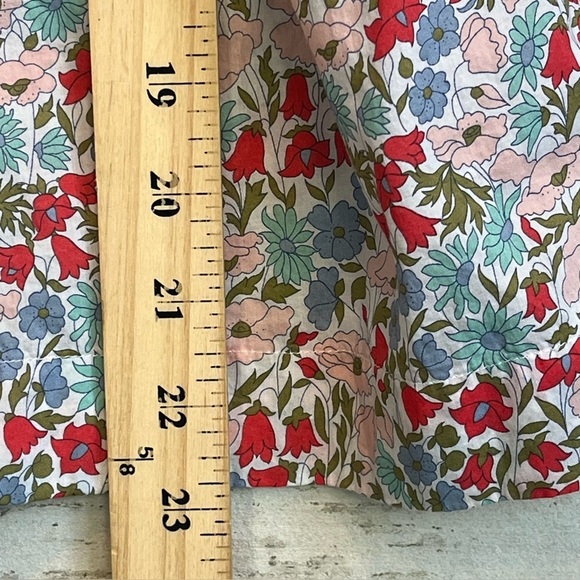J. Crew Liberty Fabrics Floral Print Women's Top Sz 0 Ditzy Cottagecore Prairie - Picture 13 of 15